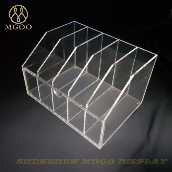 5 Section Clear Acrylic Dispenser Box with Divider