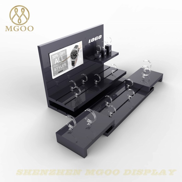 Luxury Custom MDF Acrylic Wrist Watch Display Stand