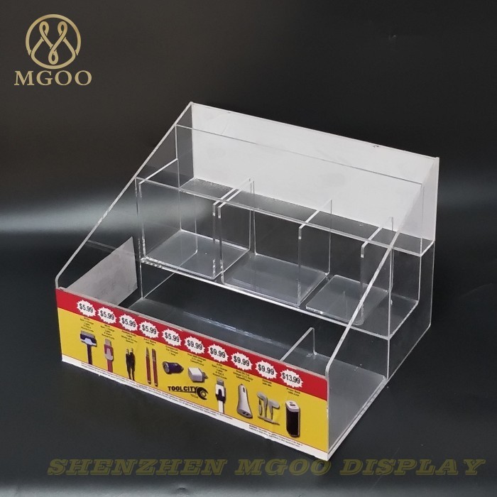 Clear Acrylic Display Stand with Vinyl Printing